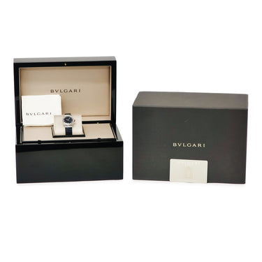 腕時計 ブルガリ BVLGARI ルチェア LUVCHEA 103617 LU28S クオーツ レディース 純正ダイヤ アベンチュリン ダークブルー ラウンド