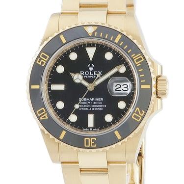 腕時計 ロレックス ROLEX サブマリーナー デイト 126618LN ランダム番 自動巻き メンズ ランダム番 K18YG無垢 ブラック ベンツ針