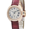 腕時計 カルティエ Cartier クレ ドゥ カルティエ WJCL0016 自動巻き レディース K18PG無垢 純正ダイヤ ローマン デイト 青針