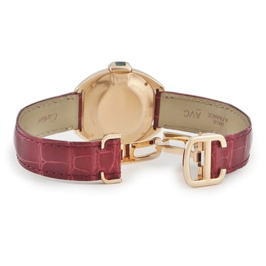腕時計 カルティエ Cartier クレ ドゥ カルティエ WJCL0016 自動巻き レディース K18PG無垢 純正ダイヤ ローマン デイト 青針