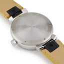 腕時計 ルイヴィトン LOUIS VUITTON タンブール GM ダミエ ワールドツアー QA063 クオーツ メンズ 黒 グレー ラウンド