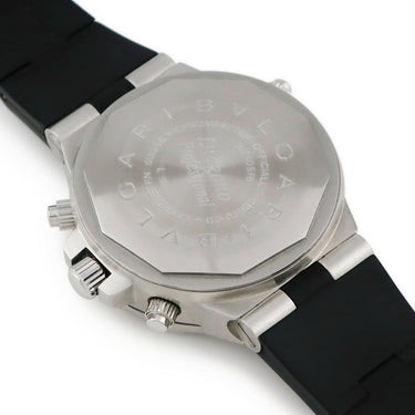 腕時計 ブルガリ BVLGARI ディアゴノ プロフェッショナル GMT クロノグラフ GMT40SFB 自動巻き メンズ ホワイト バー