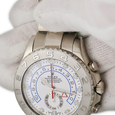 腕時計 ロレックス ROLEX ヨットマスター2 116689 M番 自動巻き メンズ M番 K18WG無垢 ホワイト ベンツ針 レガッタクロノグラフ