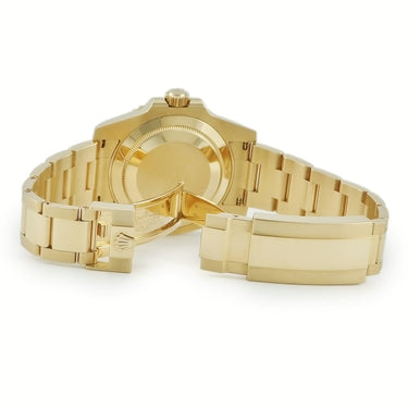 腕時計 ロレックス ROLEX サブマリーナー デイト 116618GLB V番 自動巻き メンズ V番 K18YG無垢 純正8Pダイヤ ブルー ベンツ針