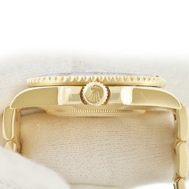 腕時計 ロレックス ROLEX サブマリーナー デイト 116618GLB V番 自動巻き メンズ V番 K18YG無垢 純正8Pダイヤ ブルー ベンツ針