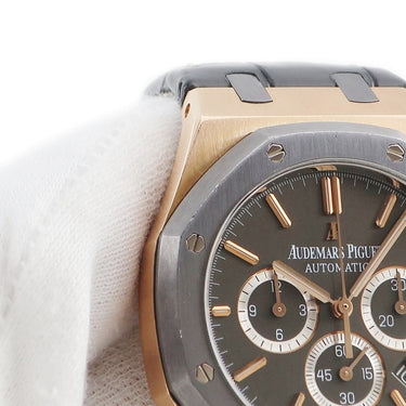 腕時計 オーデマピゲ AUDEMARS PIGUET ロイヤルオーク レオ メッシ クロノ 26325OL.OO.D005CR.01 自動巻き メンズ K18PG×タンタル グレー 限定
