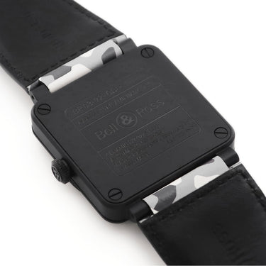 腕時計 ベル&ロス BELL＆ROSS ホワイト カモ BR0392-CG-CE/SCA 自動巻き メンズ グレー カモフラージュ スクエア 限定