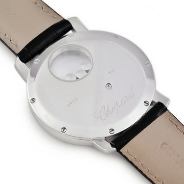 腕時計 ショパール CHOPARD ハッピーダイヤモンド ハッピーサン 207469 クオーツ メンズ K18WG無垢 純正ダイヤ シェル ラウンド