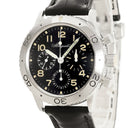 腕時計 ブレゲ BREGUET タイプXX アエロナバル 3800ST/92/3W6 自動巻き メンズ ブラック 初期型 フライバッククロノ 金リューズ 希少