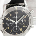 腕時計 ブレゲ BREGUET タイプXX アエロナバル 3800ST/92/3W6 自動巻き メンズ ブラック 初期型 フライバッククロノ 金リューズ 希少