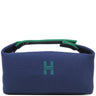 エルメス HERMES ブリッド ア ブラック PM マリン トワルアッシュ ポーチ シルバー金具 新品 未使用 紺 ハンドバッグ バニティバッグ