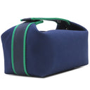 エルメス HERMES ブリッド ア ブラック PM マリン トワルアッシュ ポーチ シルバー金具 新品 未使用 紺 ハンドバッグ バニティバッグ