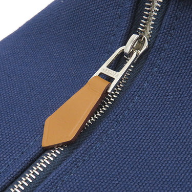 エルメス HERMES ブリッド ア ブラック PM マリン トワルアッシュ ポーチ シルバー金具 新品 未使用 紺 ハンドバッグ バニティバッグ