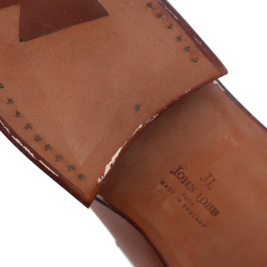 ジョンロブ John Lobb 310 LOPEZ ロペス ブラウン レザー ＃8E ローファー 革靴 本革 茶
