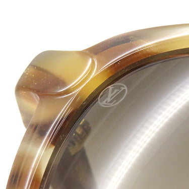 ルイヴィトン LOUIS VUITTON アヴァ 54□19 Z0807E ライトブラウン プラスチック サングラス ゴールド金具 ベージュ ボストン グラデーションレンズ