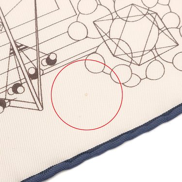 エルメス HERMES カレ45 CARRE ガヴロッシュ ホワイト×ネイビー×マルチカラー シルク スカーフ 【LA MUSIQUE DES SPHERES/球体が奏でる音楽】