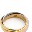 カルティエ Cartier トリニティ スモールモデル ホワイトゴールドXイエローゴールドXピンクゴールド K18WG K18YG K18PG #47(JP7) リング 指輪 3連 3カラー 7号