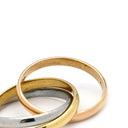 カルティエ Cartier トリニティ スモールモデル ホワイトゴールドXイエローゴールドXピンクゴールド K18WG K18YG K18PG #47(JP7) リング 指輪 3連 3カラー 7号