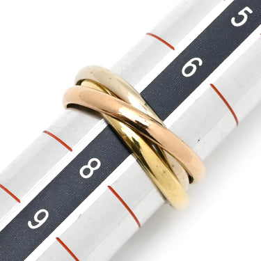 カルティエ Cartier トリニティ スモールモデル ホワイトゴールドXイエローゴールドXピンクゴールド K18WG K18YG K18PG #47(JP7) リング 指輪 3連 3カラー 7号