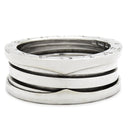 ブルガリ BVLGARI ビーゼロワン B-zero1 2バンドリング ホワイトゴールド K18WG #57(JP17) リング 指輪 750 18金 16号