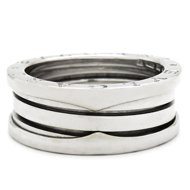 ブルガリ BVLGARI ビーゼロワン B-zero1 2バンドリング ホワイトゴールド K18WG #57(JP17) リング 指輪 750 18金 16号