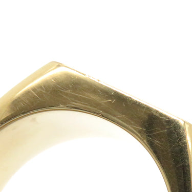 ヴァンクリーフアーペル Van Cleef & Arpels ヴィンテージ 印台リング イエローゴールド K18YG リング 指輪 750YG 18金 スクエア 18.5号