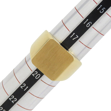 ヴァンクリーフアーペル Van Cleef & Arpels ヴィンテージ 印台リング イエローゴールド K18YG リング 指輪 750YG 18金 スクエア 18.5号