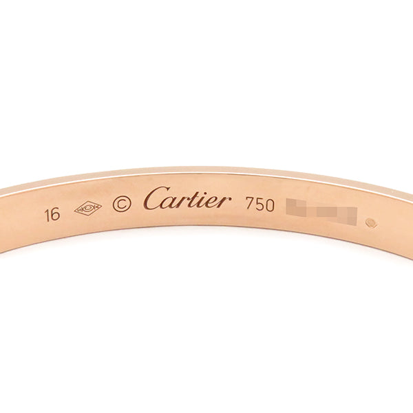 カルティエ Cartier LOVE ラブブレス オープン B6032616 ピンク