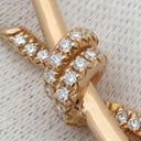 ティファニー Tiffany & Co ノット ダイヤ ローズゴールド K18PG ダイヤモンド ネックレス ピンクゴールド 18K 750