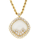 ショパール CHOPARD ハッピーダイヤモンド ペンダント イエローゴールド K18YG ダイヤモンド ネックレス 750YG 18K 10P