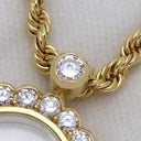 ショパール CHOPARD ハッピーダイヤモンド ペンダント イエローゴールド K18YG ダイヤモンド ネックレス 750YG 18K 10P