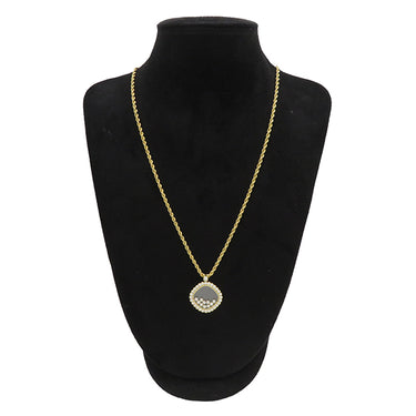 ショパール CHOPARD ハッピーダイヤモンド ペンダント イエローゴールド K18YG ダイヤモンド ネックレス 750YG 18K 10P
