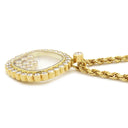 ショパール CHOPARD ハッピーダイヤモンド ペンダント イエローゴールド K18YG ダイヤモンド ネックレス 750YG 18K 10P