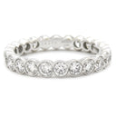 グラフ GRAFF エタニティ ホワイトゴールド K18WG ダイヤモンド リング 指輪 GRAFF 750WG ホワイトラウンド ダイヤモンド スカラップセット 13.5号