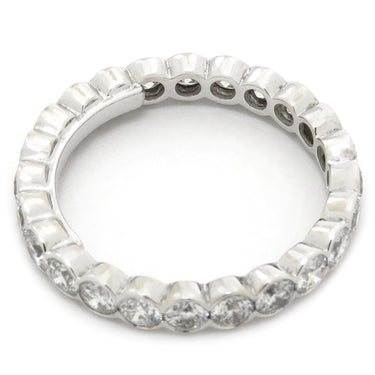 グラフ GRAFF エタニティ ホワイトゴールド K18WG ダイヤモンド リング 指輪 GRAFF 750WG ホワイトラウンド ダイヤモンド スカラップセット 13.5号