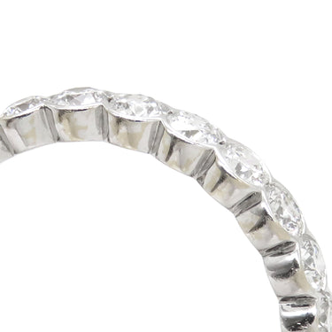 グラフ GRAFF エタニティ ホワイトゴールド K18WG ダイヤモンド リング 指輪 GRAFF 750WG ホワイトラウンド ダイヤモンド スカラップセット 13.5号