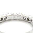 グラフ GRAFF エタニティ ホワイトゴールド K18WG ダイヤモンド リング 指輪 GRAFF 750WG ホワイトラウンド ダイヤモンド スカラップセット 13.5号