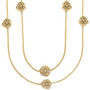 ピアジェ PIAGET ローズ 10モチーフ ダイヤ ピンクゴールド K18PG ダイヤモンド ネックレス 750PG