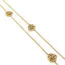 ピアジェ PIAGET ローズ 10モチーフ ダイヤ ピンクゴールド K18PG ダイヤモンド ネックレス 750PG