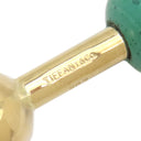 ティファニー Tiffany & Co グリーン×イエローゴールド K14YG マラカイト カフス T&Co. Au585 14K マラカイト 緑 カフリンクス カフスボタン ボール バーベルタイプ