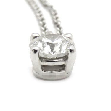 ティファニー Tiffany & Co ソリティア プラチナシルバー Pt950 ダイヤモンド ネックレス 1Pダイヤ