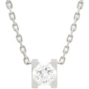 カルティエ Cartier C ドゥ カルティエ ネックレス N7409700 ホワイトゴールド K18WG ダイヤモンド ネックレス 750WG Au750 18金 1Pダイヤ