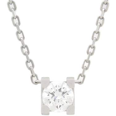 カルティエ Cartier C ドゥ カルティエ ネックレス N7409700 ホワイトゴールド K18WG ダイヤモンド ネックレス 750WG Au750 18金 1Pダイヤ