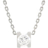 カルティエ Cartier C ドゥ カルティエ ネックレス N7409700 ホワイトゴールド K18WG ダイヤモンド ネックレス 750WG Au750 18金 1Pダイヤ