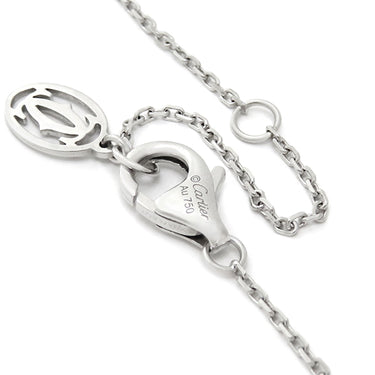 カルティエ Cartier C ドゥ カルティエ ネックレス N7409700 ホワイトゴールド K18WG ダイヤモンド ネックレス 750WG Au750 18金 1Pダイヤ