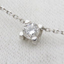 カルティエ Cartier C ドゥ カルティエ ネックレス N7409700 ホワイトゴールド K18WG ダイヤモンド ネックレス 750WG Au750 18金 1Pダイヤ