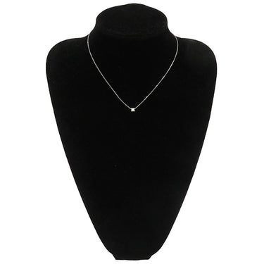 カルティエ Cartier C ドゥ カルティエ ネックレス N7409700 ホワイトゴールド K18WG ダイヤモンド ネックレス 750WG Au750 18金 1Pダイヤ