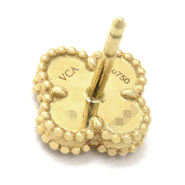 ヴァンクリーフアーペル Van Cleef & Arpels スウィート アルハンブラ VCARA44800 パールホワイトXイエローゴールド K18YG マザーオブパール ピアス 750YG 18K