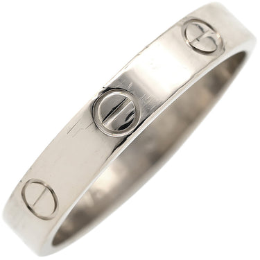 カルティエ Cartier ラブリング スモールモデル B4085100 ホワイトゴールド K18WG #56(JP16) リング 指輪 LOVE Ring 750 ミニラブ 16.5号