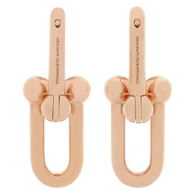 ティファニー Tiffany & Co ハードウェア ラージリンク 68533678 ピンクゴールド K18PG ピアス 750 PG RG
